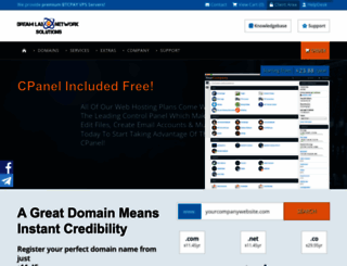 dreamlabhosting.com screenshot