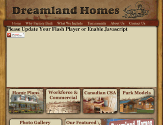 dreamlandhomesnd.com screenshot