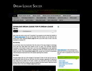 dreamleaguesoccer.wordpress.com screenshot