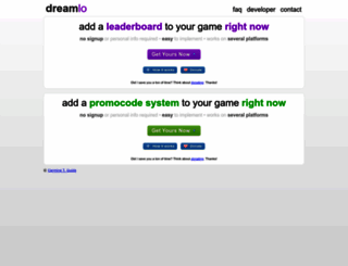 dreamlo.com screenshot