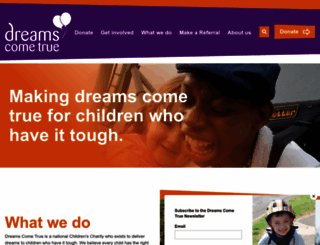 dreamscometrue.uk.com screenshot