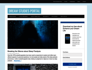 dreamstudies.org screenshot