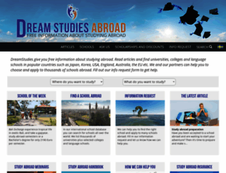 dreamstudiesabroad.com screenshot
