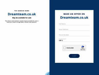 dreamteam.co.uk screenshot