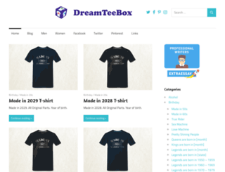 dreamteebox.com screenshot