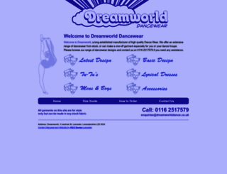 dreamworlddance.co.uk screenshot