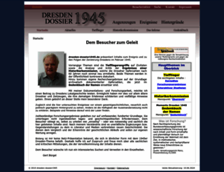 dresden-dossier1945.de screenshot