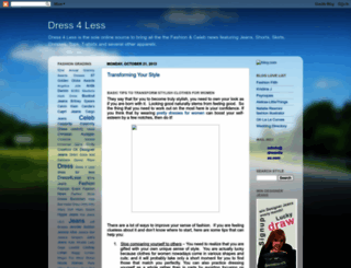 dress-4-less.blogspot.com screenshot