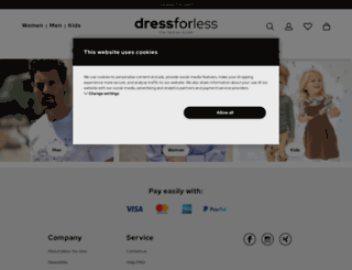 dress-for-less.dk screenshot