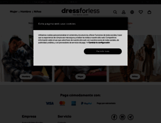 dress-for-less.es screenshot