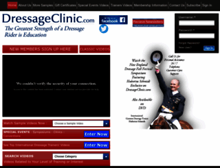 dressageclinic.com screenshot
