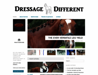 dressagedifferent.com screenshot