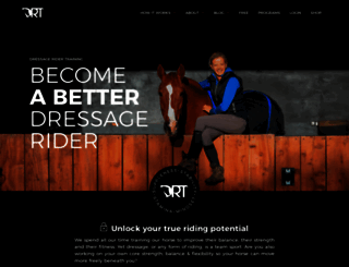 dressageridertraining.com screenshot