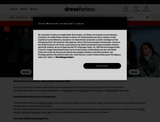 dressforless.de screenshot