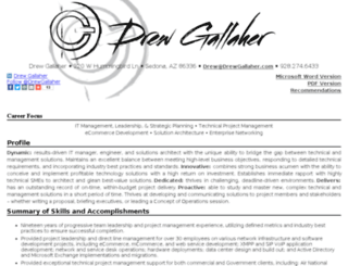drewgallaher.com screenshot
