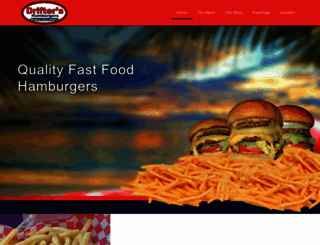 driftershamburgers.com screenshot
