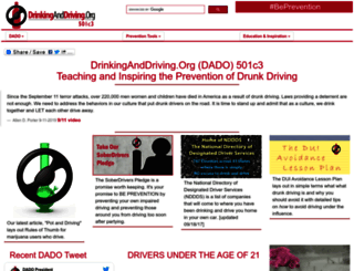 drinkinganddriving.org screenshot