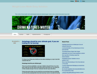 drinknatureswater.wordpress.com screenshot