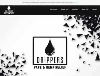 drippersvapeshop.com screenshot