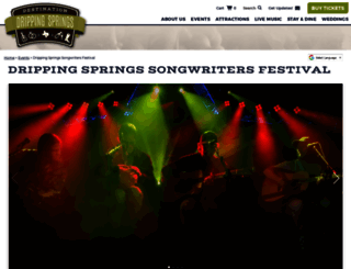 drippingspringssongwritersfestival.com screenshot