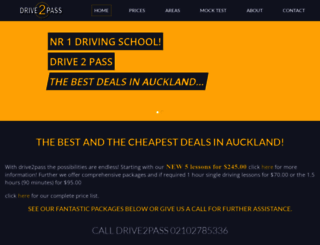 drive2pass.co.nz screenshot