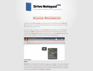 drivenotepad.appspot.com screenshot