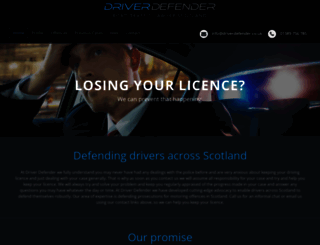 driverdefender.co.uk screenshot