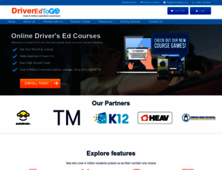 driveredtogo.com screenshot