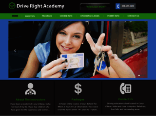 driverightacademy.net screenshot