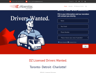 driverjobs.aberstar.ca screenshot