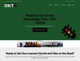driverknowledgetest.com.au screenshot