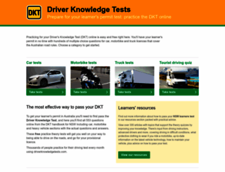 driverknowledgetests.com screenshot
