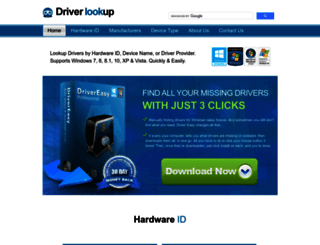 driverlookup.com screenshot