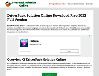 driverpacksolutiononline.com screenshot