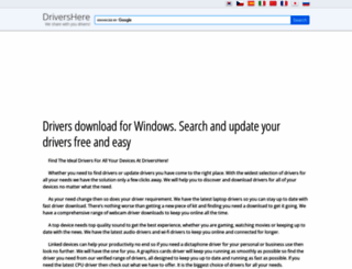 drivershere.com screenshot
