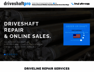 driveshaftpro.com screenshot