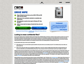 drivewipe.net screenshot