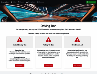 drivingban.co.uk screenshot