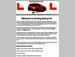 drivingschool-4u.co.uk screenshot