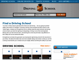 drivingschool.com screenshot
