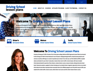 drivingschoollessonplans.com screenshot