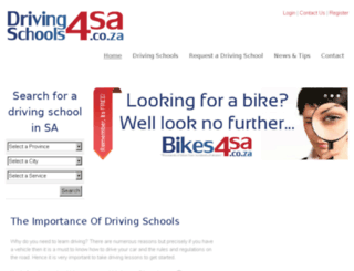 drivingschools4sa.co.za screenshot