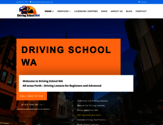 drivingschoolwa.com screenshot