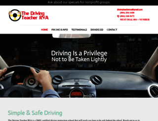 drivingteacherrva.org screenshot