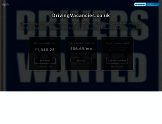 drivingvacancies.co.uk screenshot
