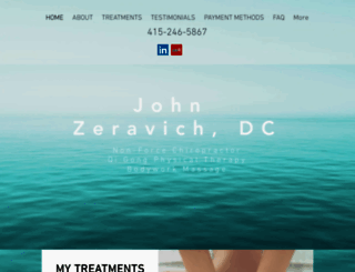 drjohnzeravich.com screenshot