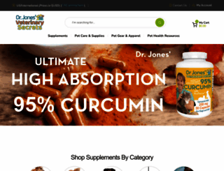 drjonesnaturalpet.com screenshot