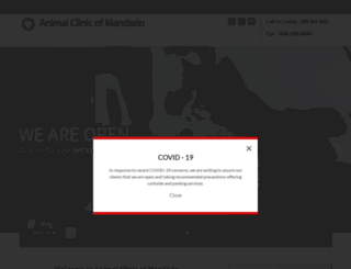 drkaisersanimalclinicofmandarin.com screenshot