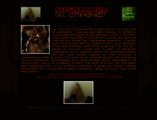 drkyamulovespells.webs.com screenshot