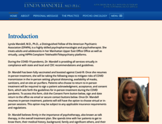 drlmandellpsychiatry.com screenshot